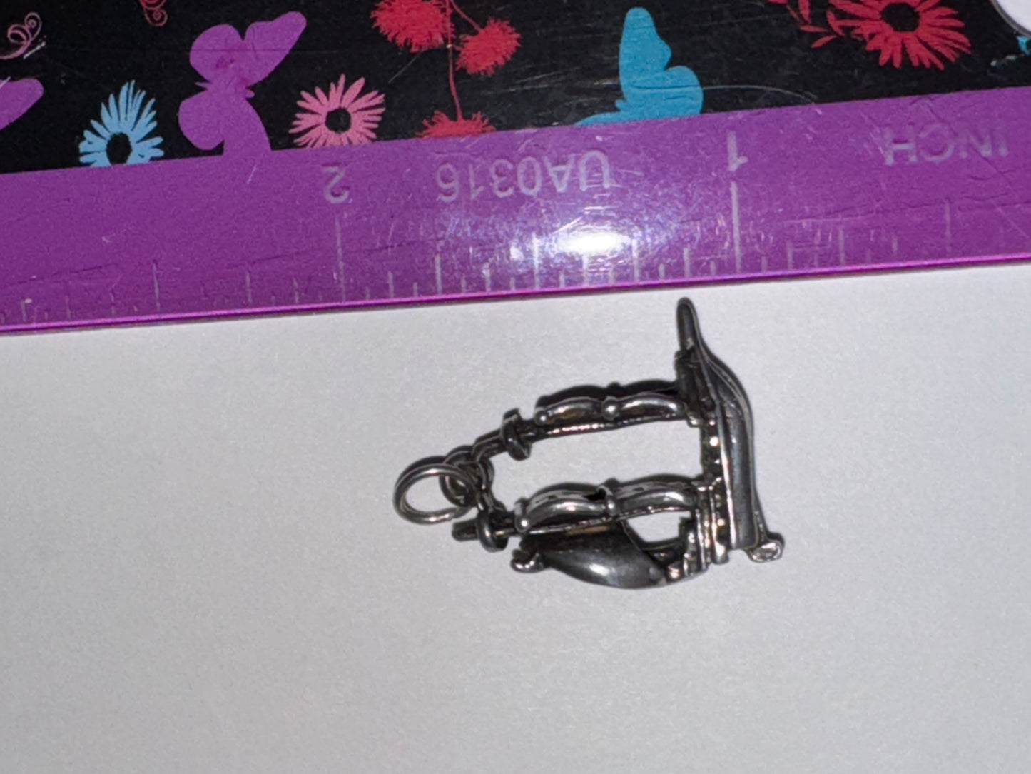 Sterling Silver French Ship Pendant