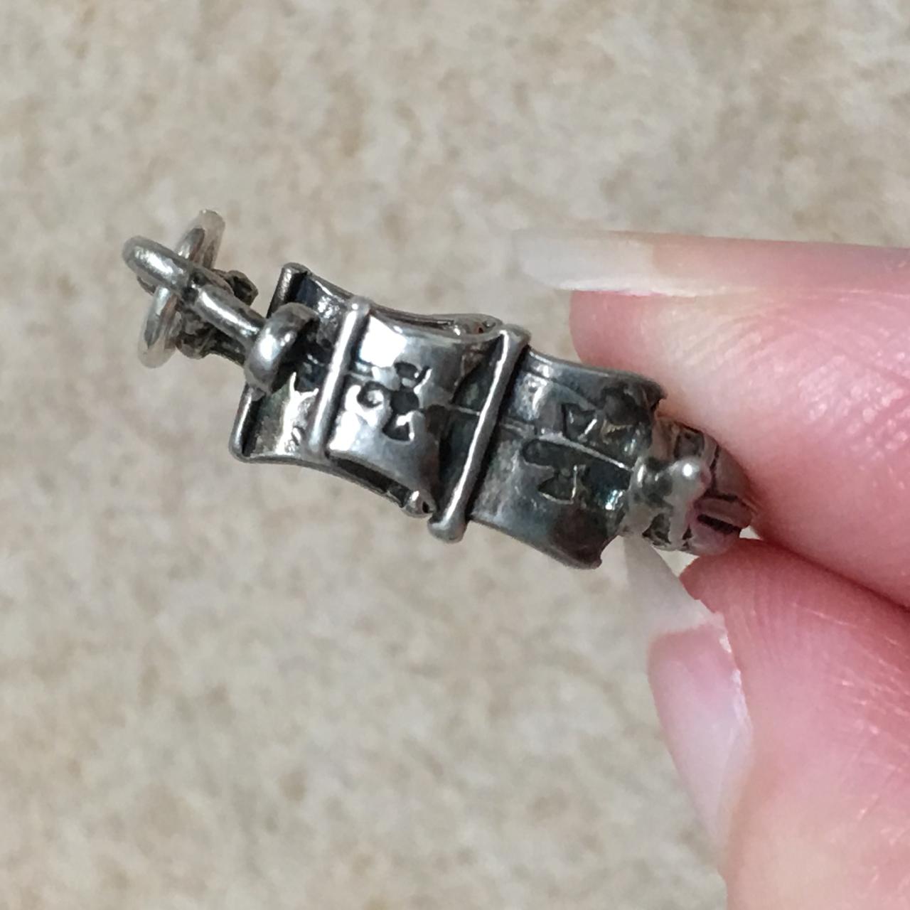 Sterling Silver French Ship Pendant