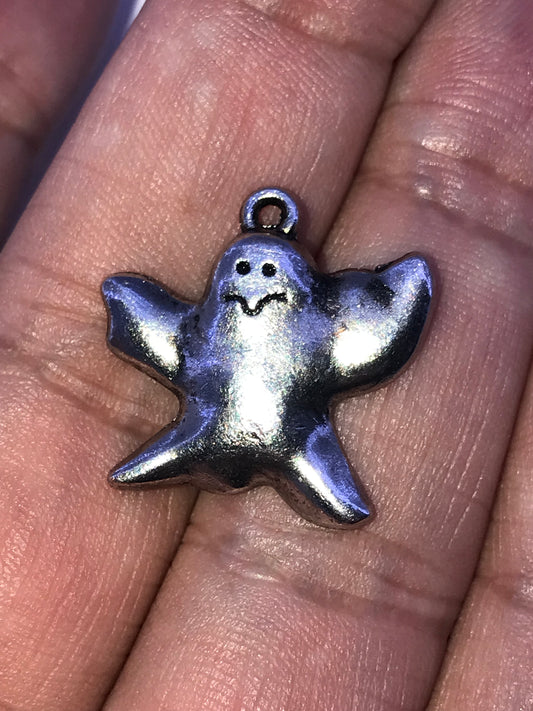 Pewter Halloween Ghost Charm