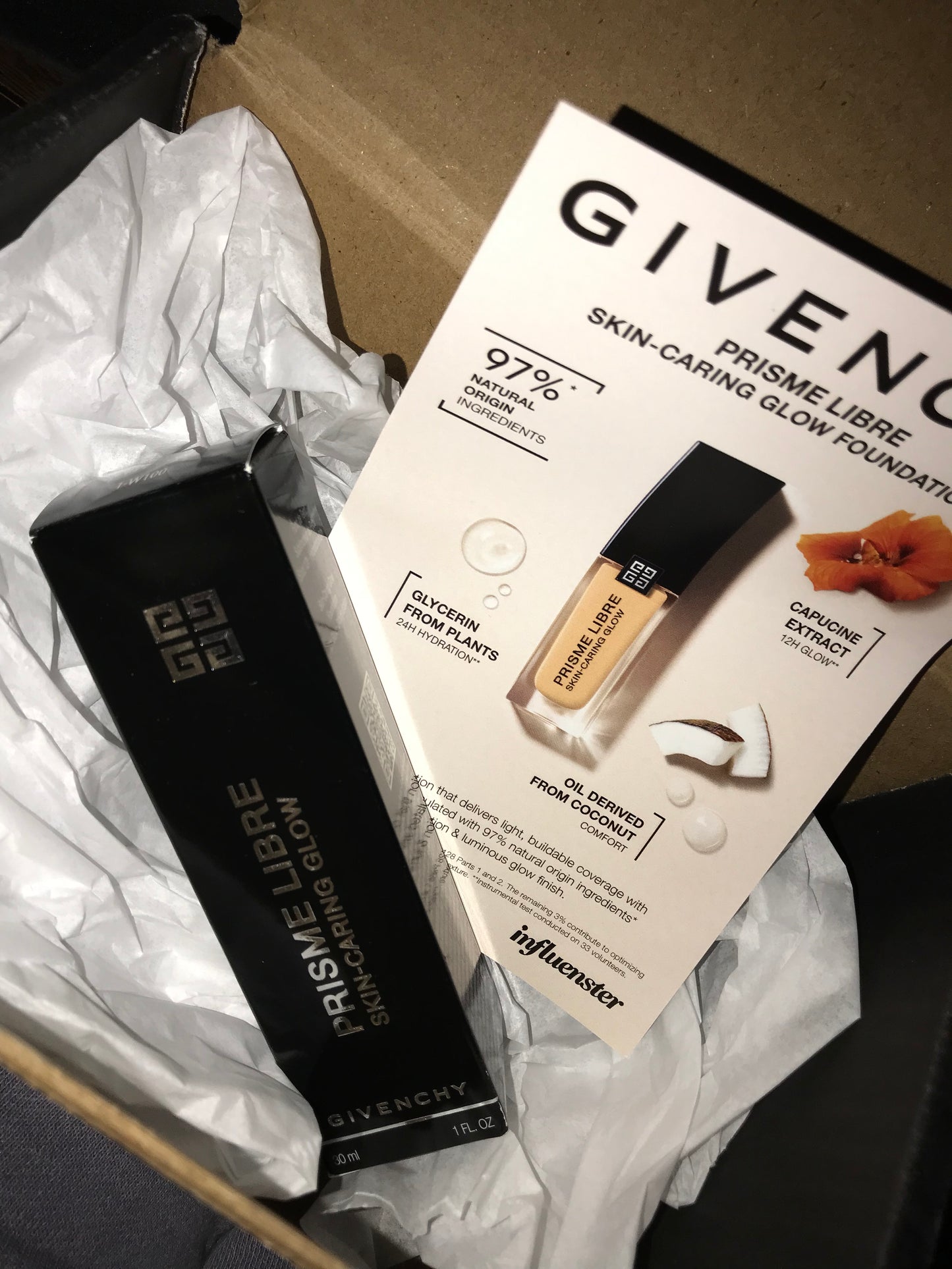Givenchy PRISME LIBRE GLOW SERUM FOUNDATION in shade 1-w100