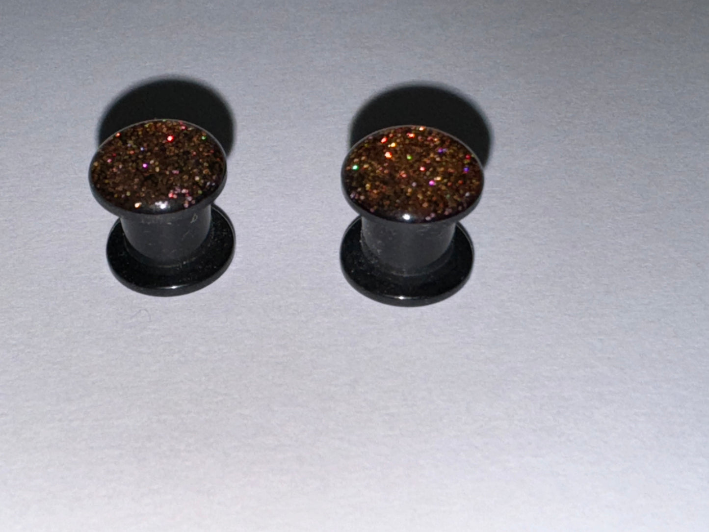 0 Gauge Glitter Uv Acrylic Plugs