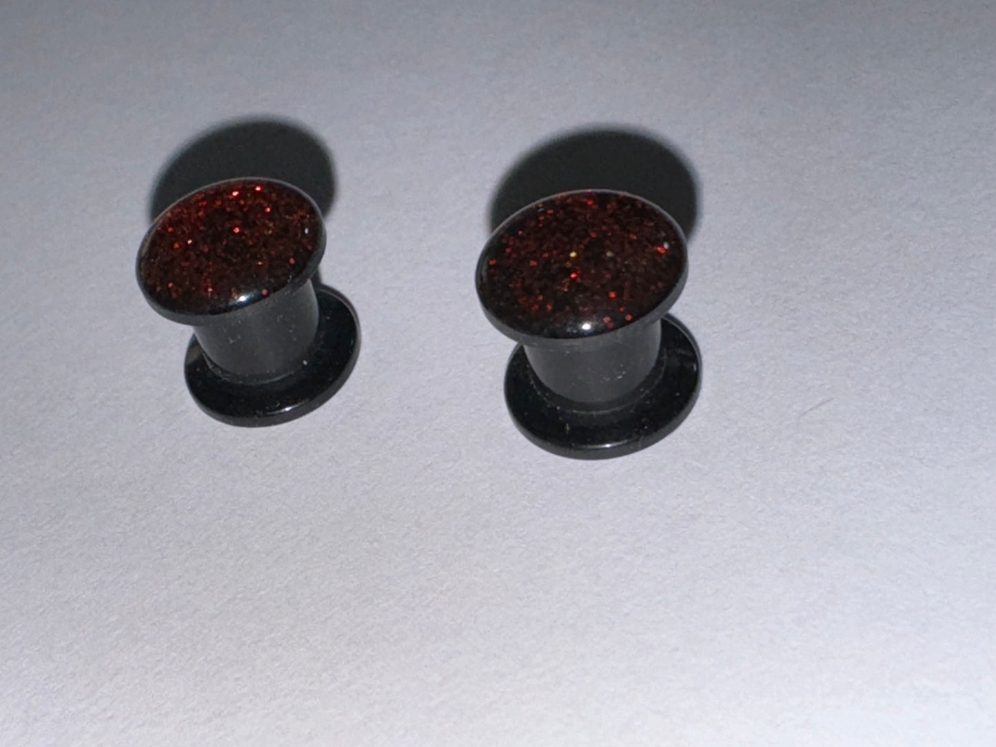 0 Gauge Glitter Uv Acrylic Plugs