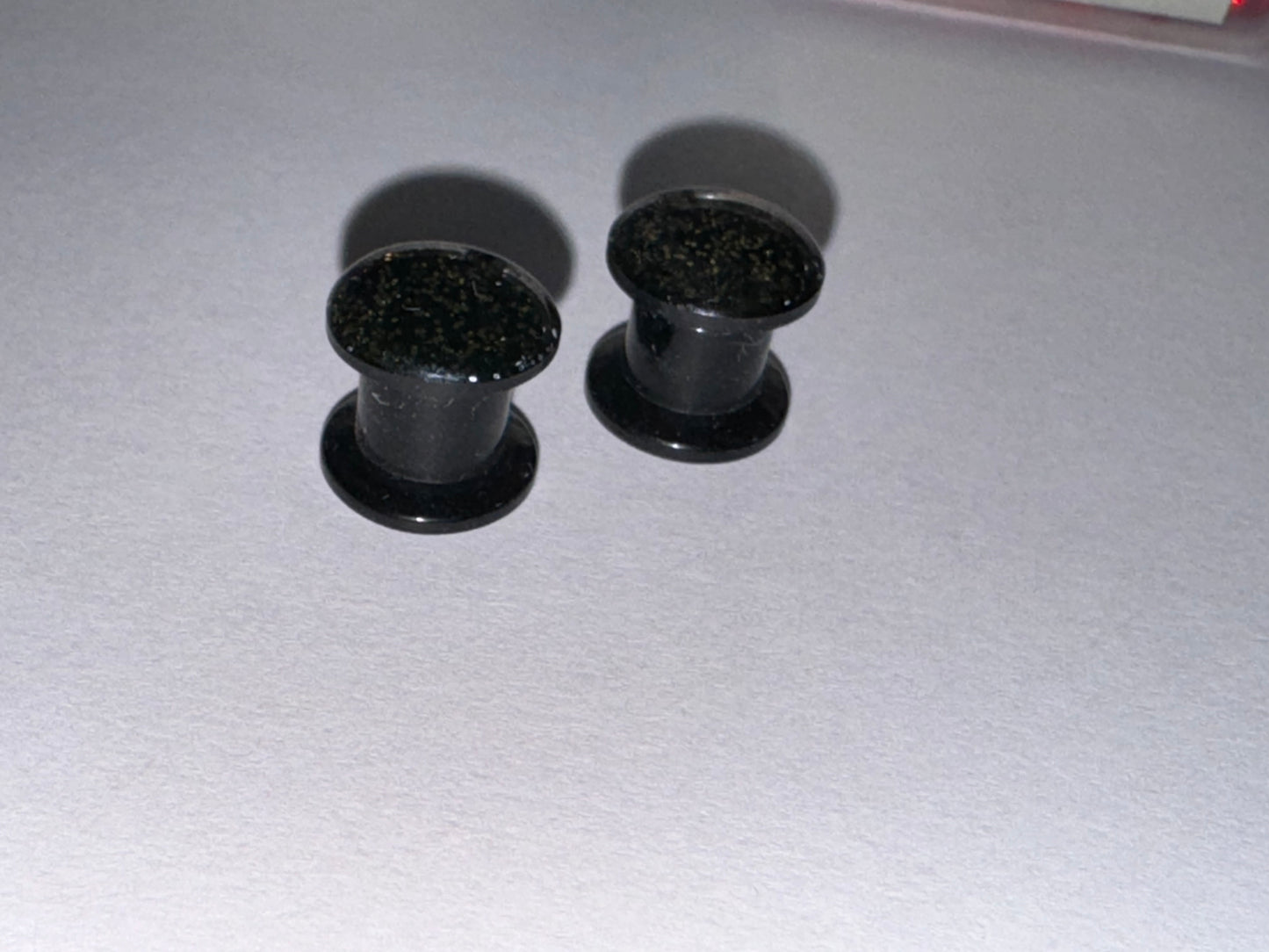 0 Gauge Glitter Uv Acrylic Plugs