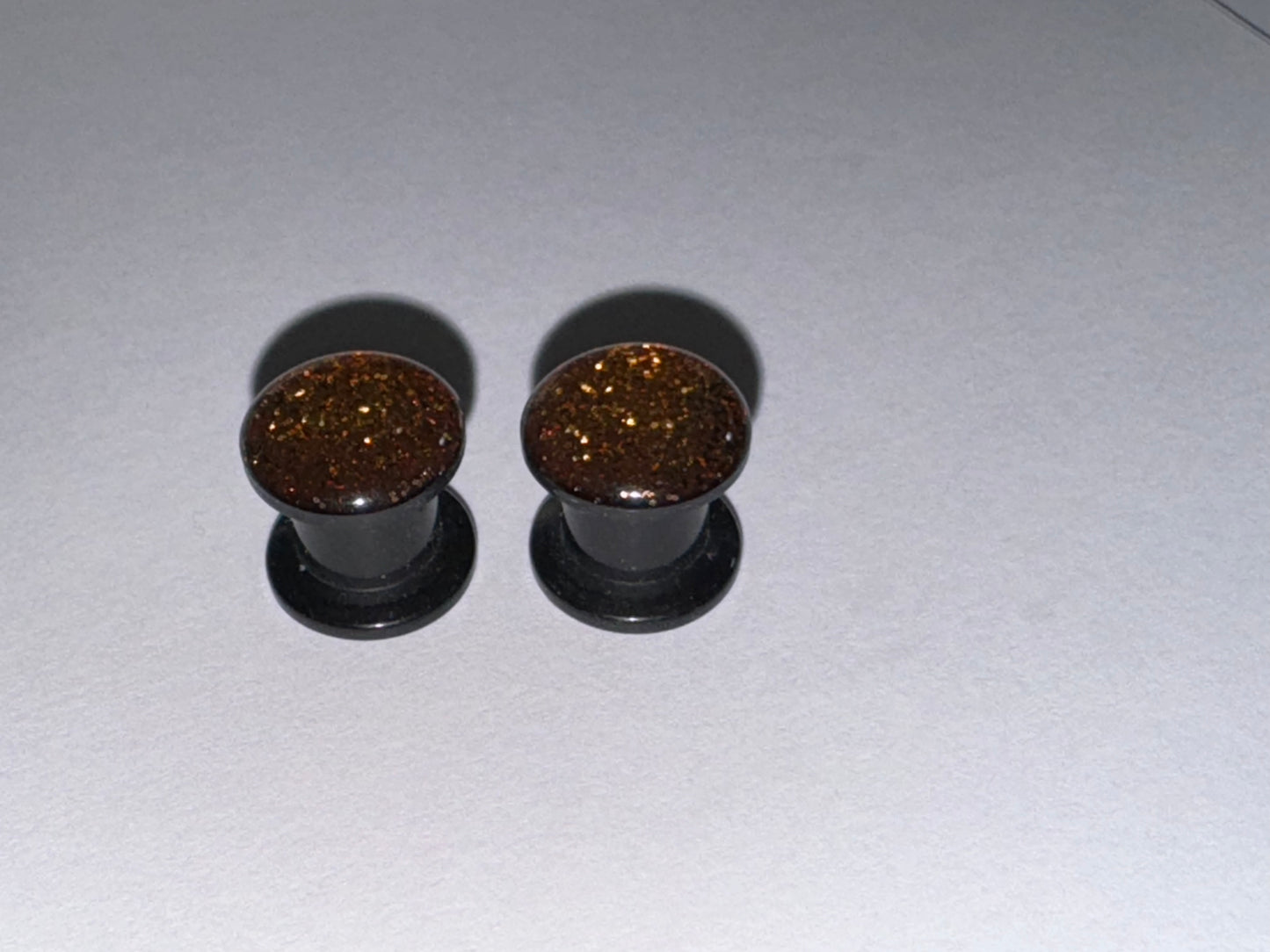 0 Gauge Glitter Uv Acrylic Plugs