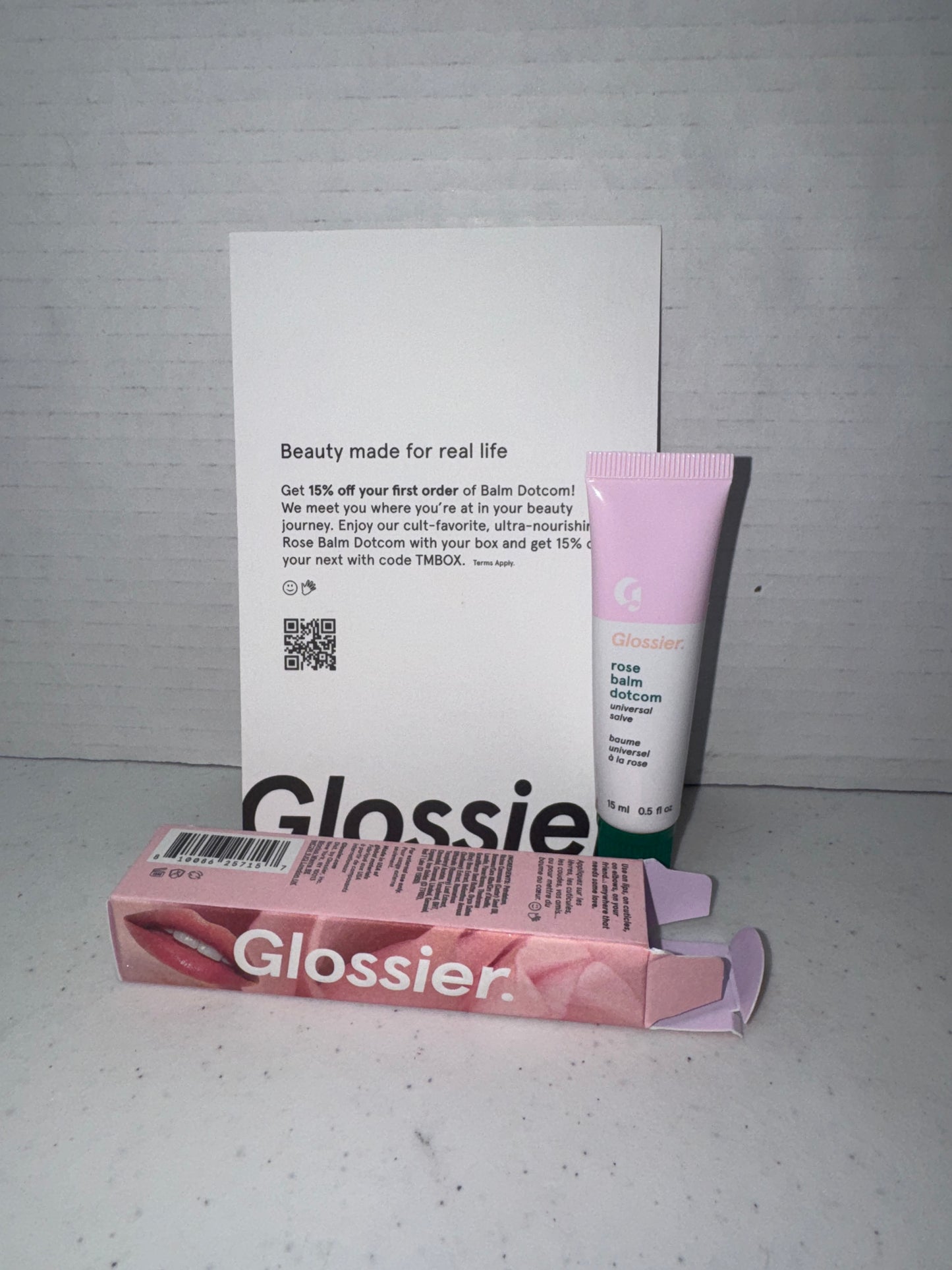 Glossier Rose Balm Dotcom, Brand New