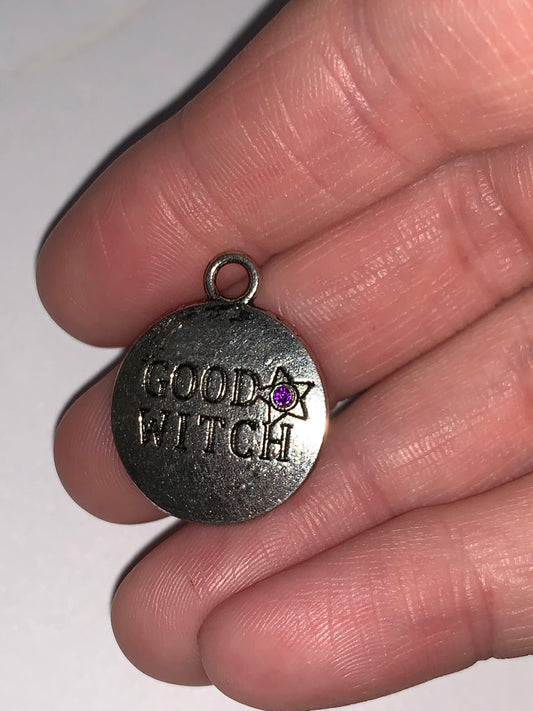 Pewter Good Witch Charm