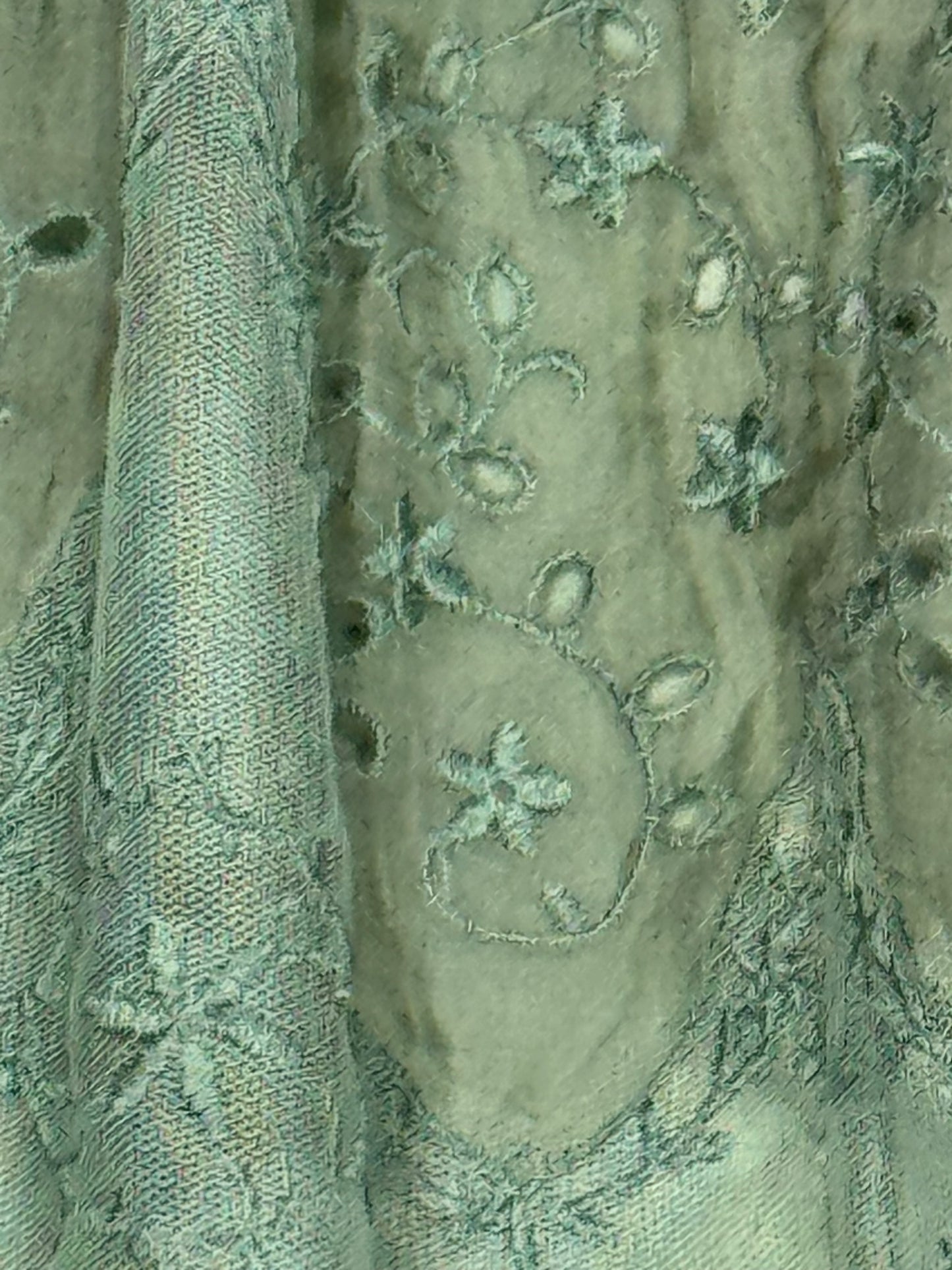 Green Eyelet Elie Tahari size 4 Skirt