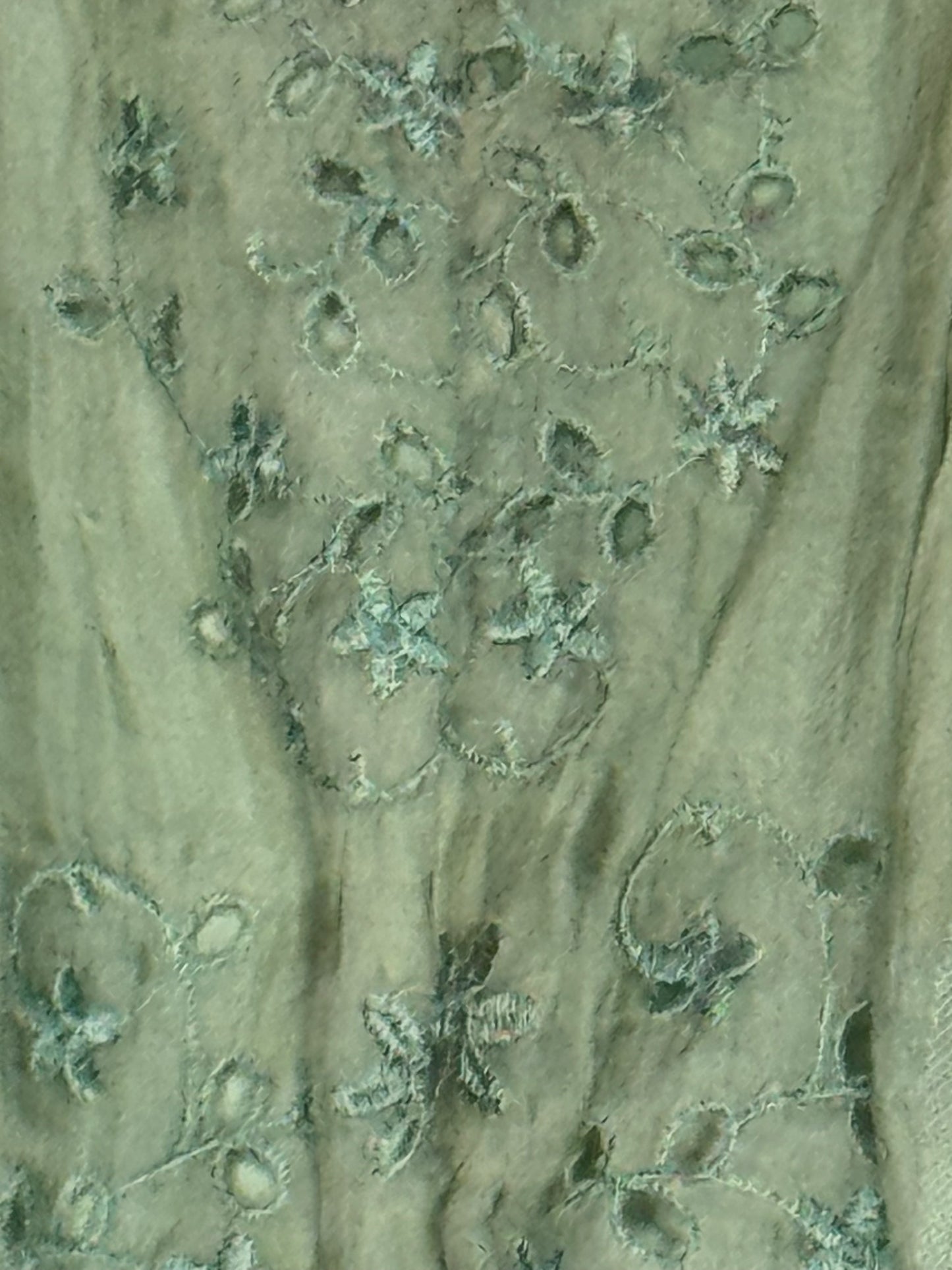 Green Eyelet Elie Tahari size 4 Skirt