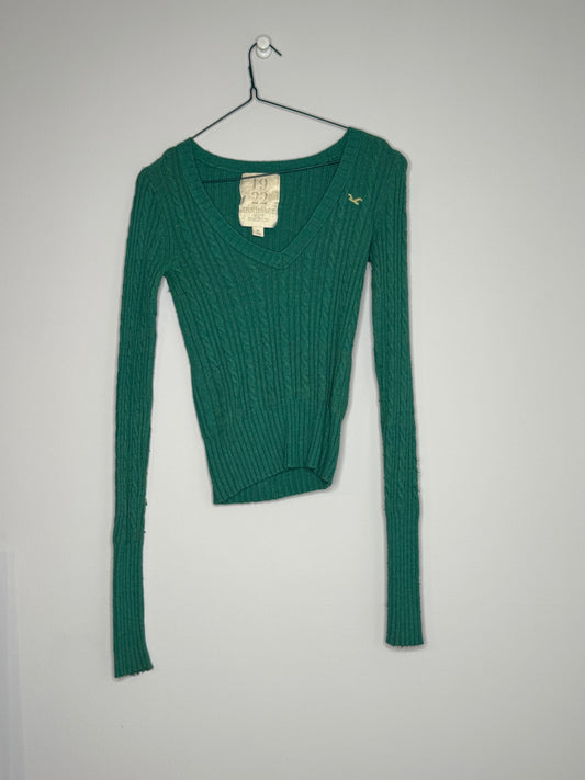 Green Hollister Sweater, Size Medium