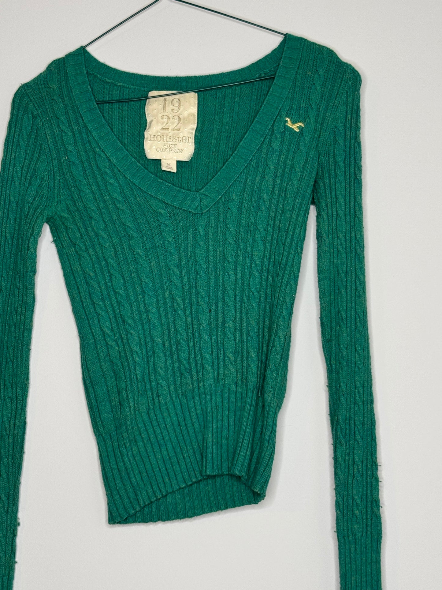 Green Hollister Sweater, Size Medium