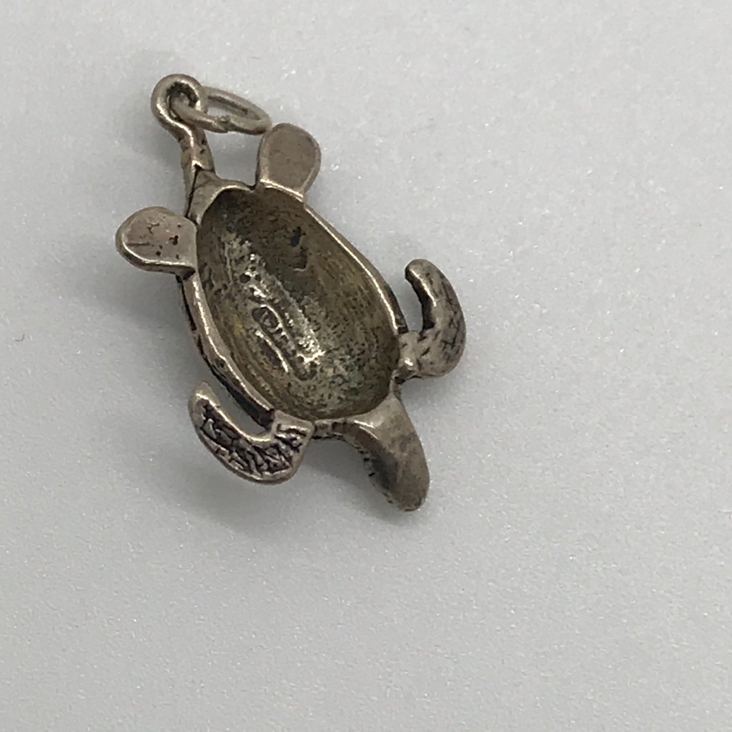Sterling Silver Green Turtle Pendant