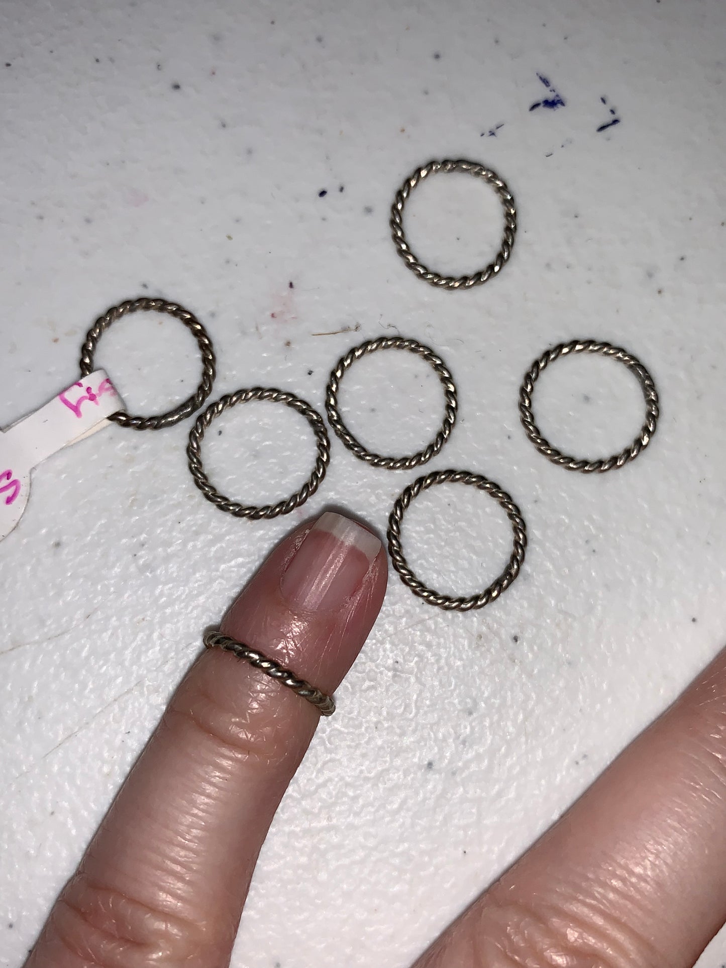 1/2 1.4mm Sterling Silver Thin Twist Ring