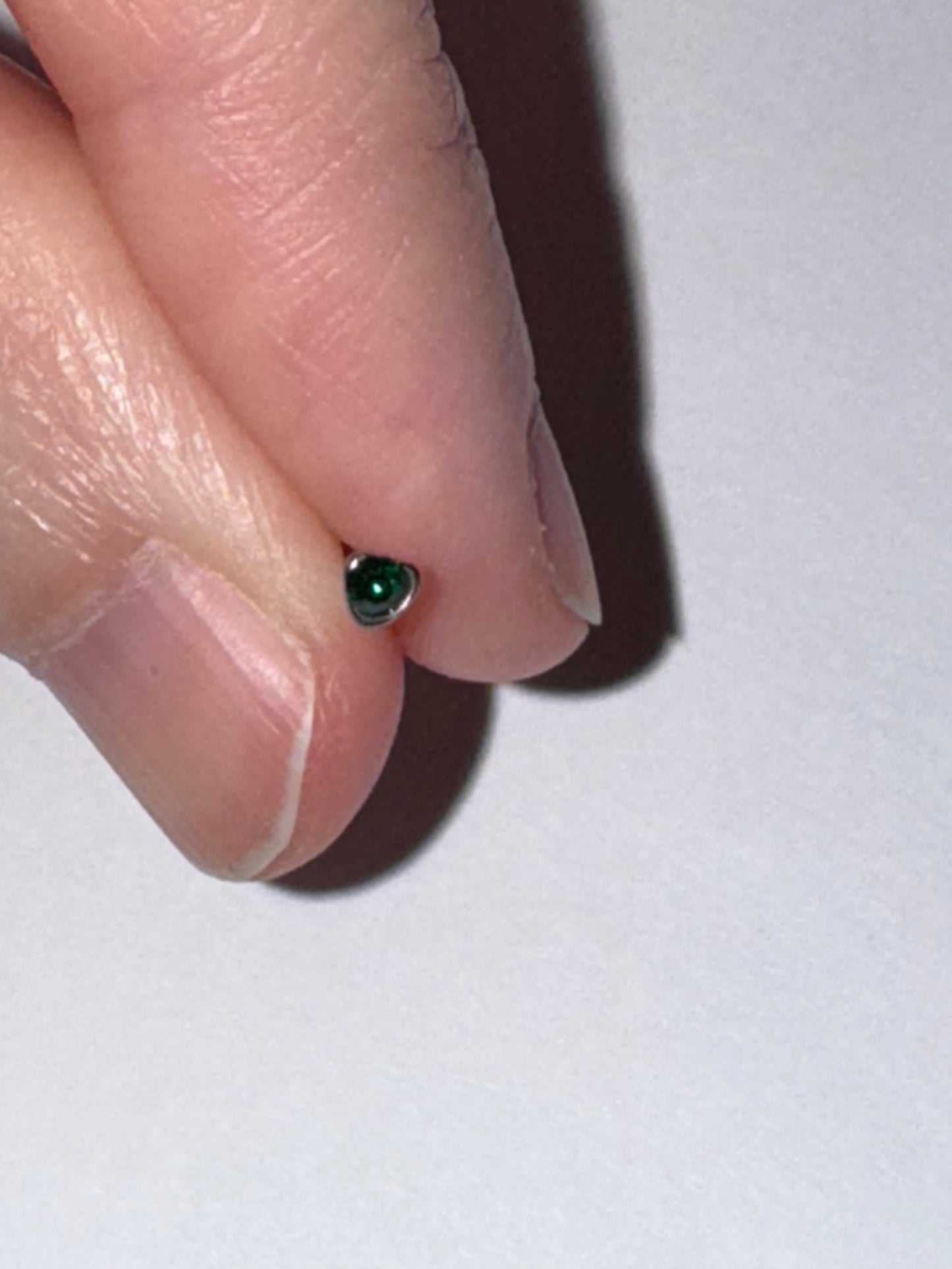 20 Gauge Heart Shaped Nose Ring
