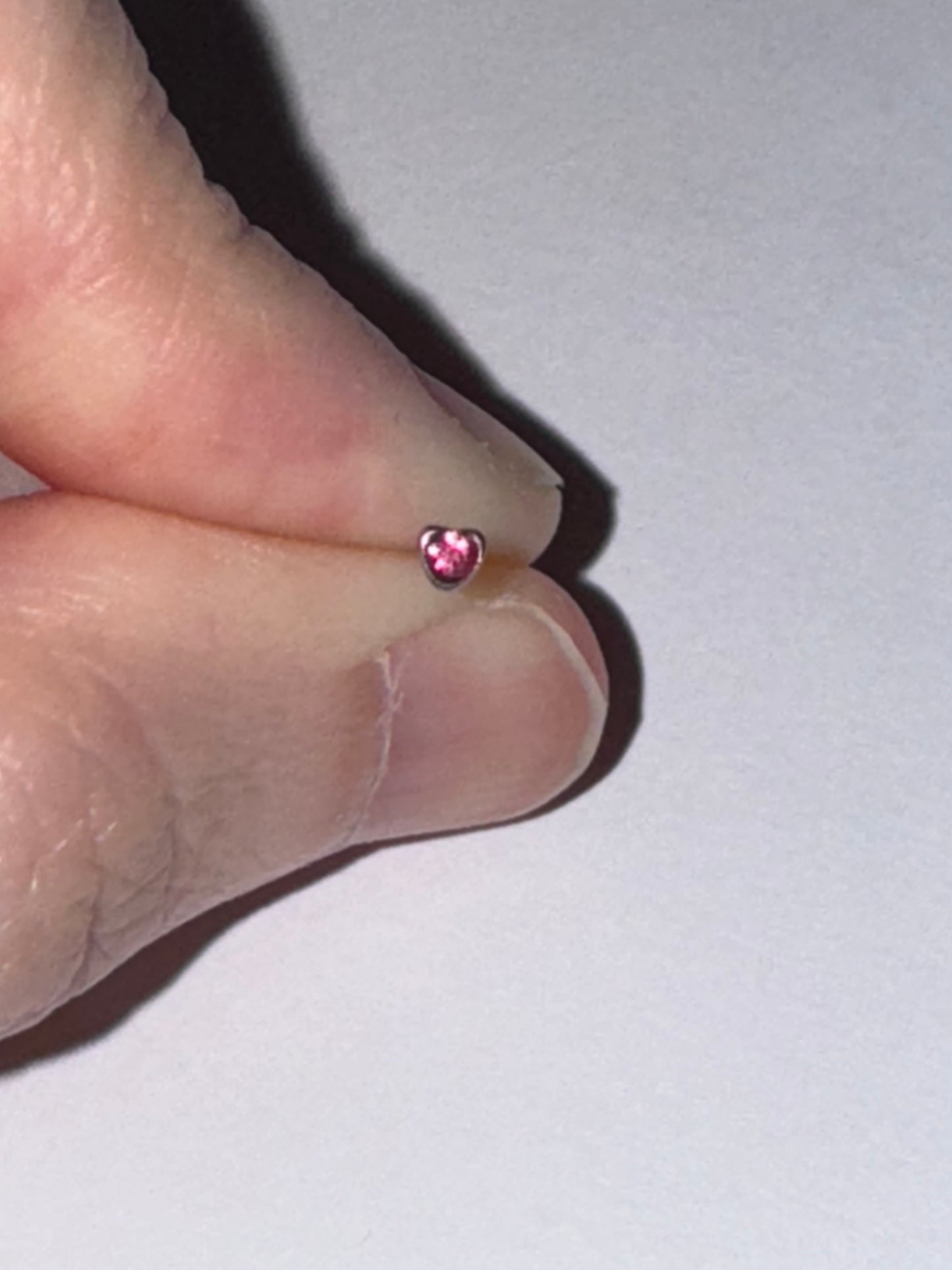 20 Gauge Heart Shaped Nose Ring