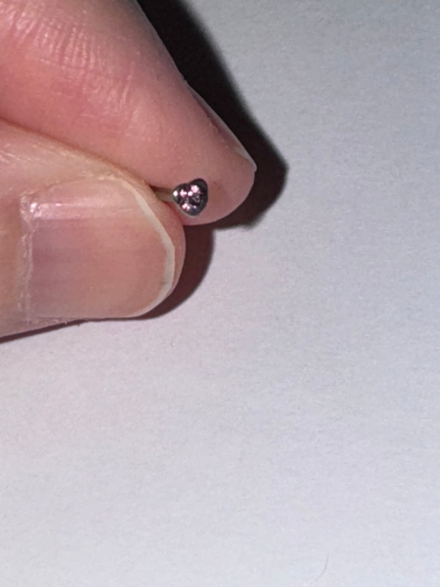 20 Gauge Heart Shaped Nose Ring