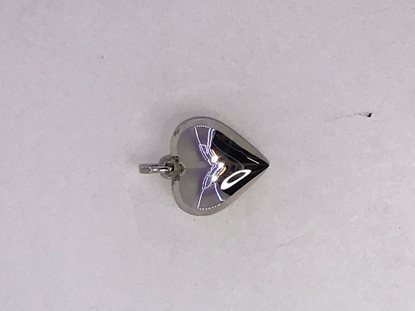 Sterling Silver Puffed Heart Pendant