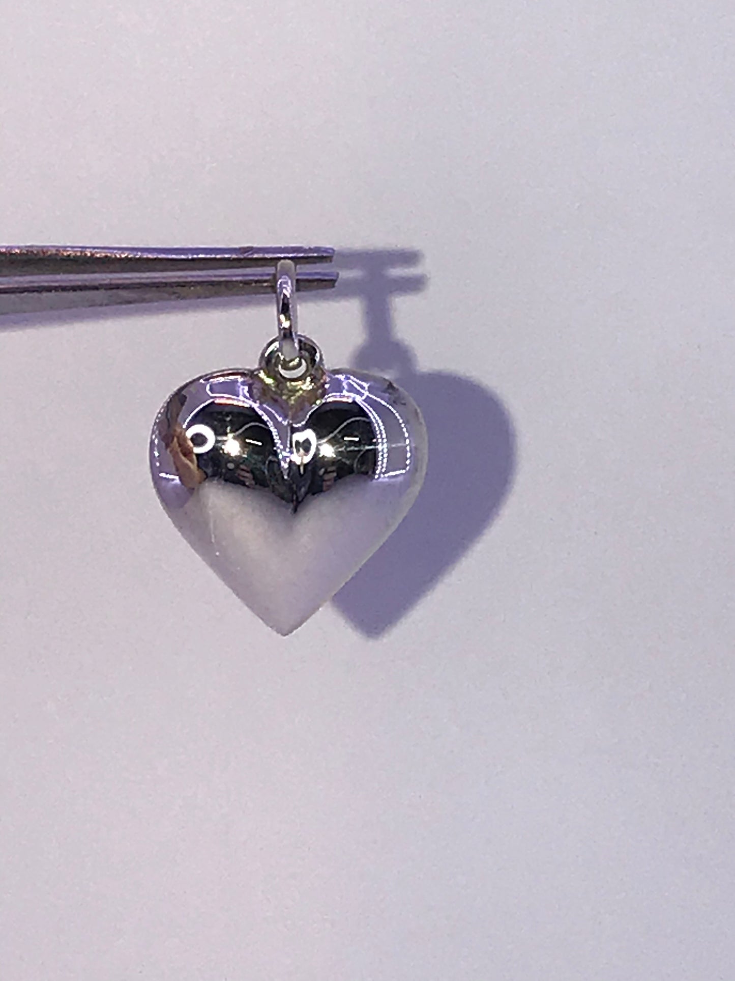 Sterling Silver Puffed Heart Pendant