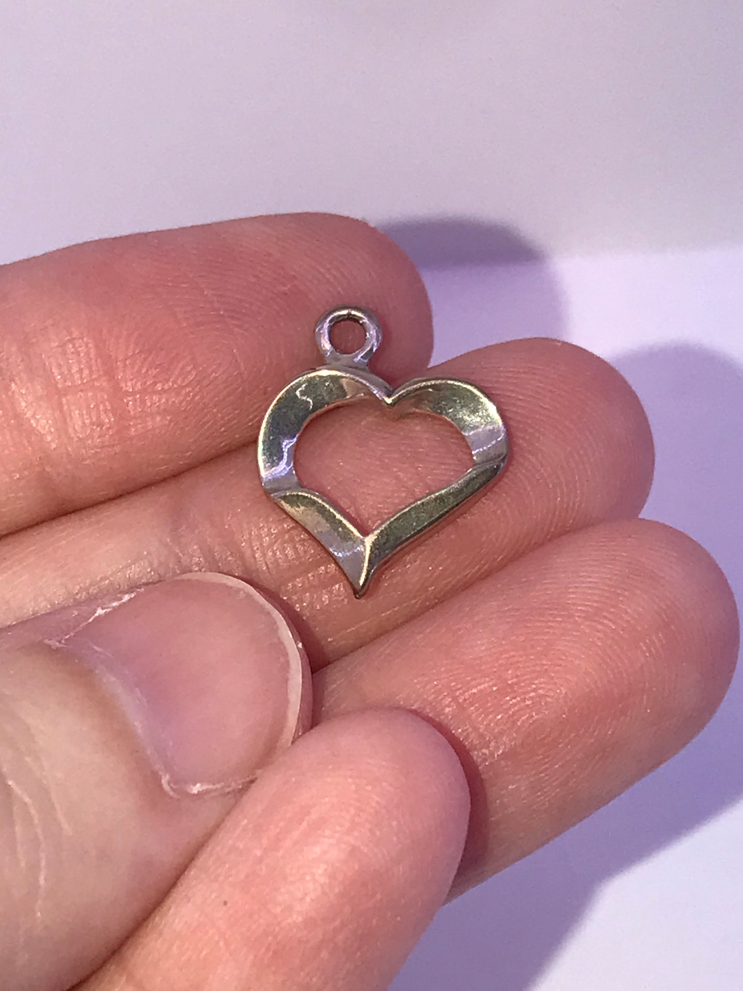 Sterling Silver Heart and Arrow Toggle Clasp