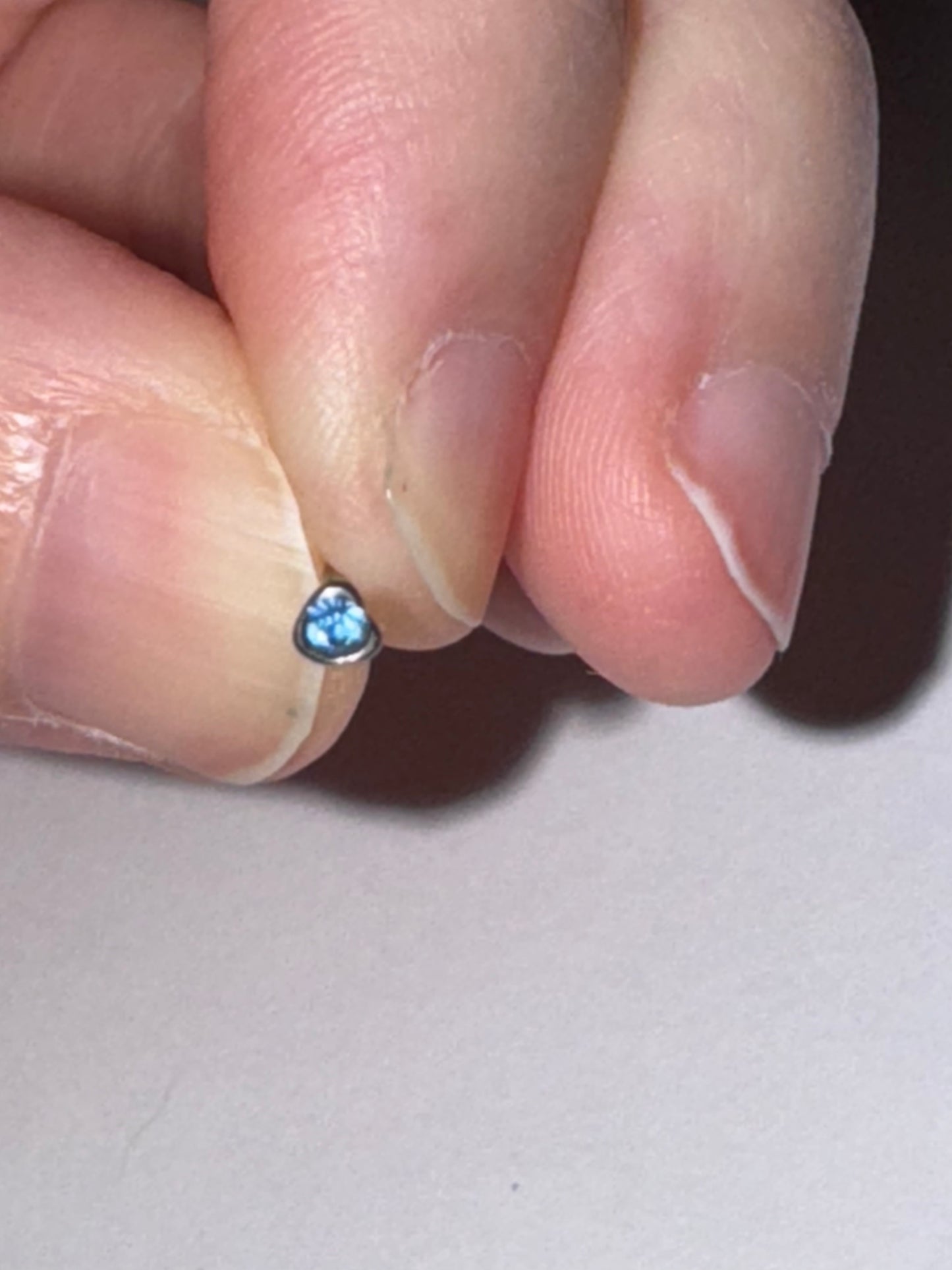 20 Gauge Heart Shaped Nose Ring