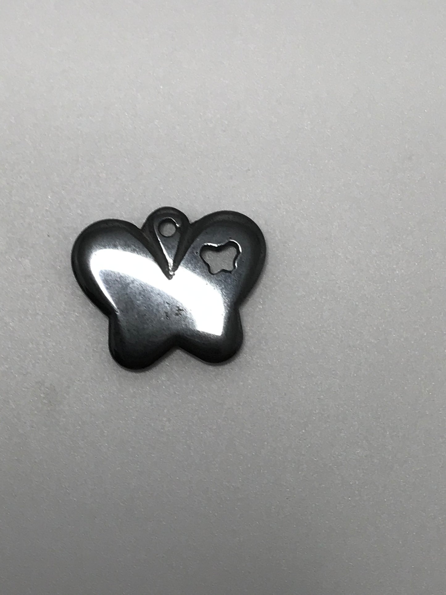 Hematite Butterfly Pendant