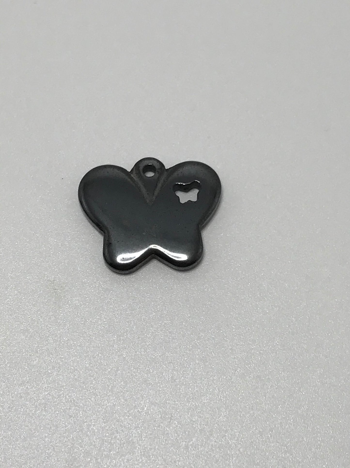 Hematite Butterfly Pendant