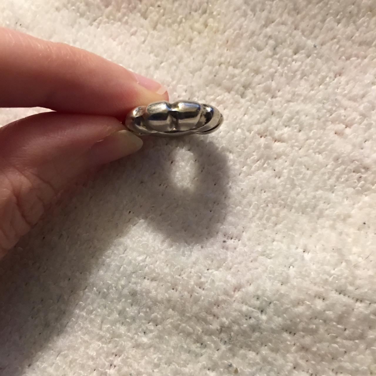 Hollow Circular Silver Pendant