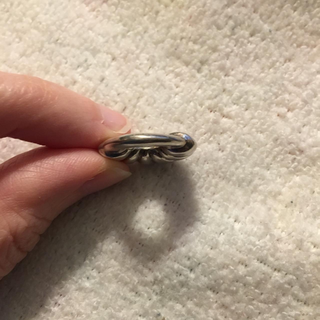 Hollow Circular Silver Pendant