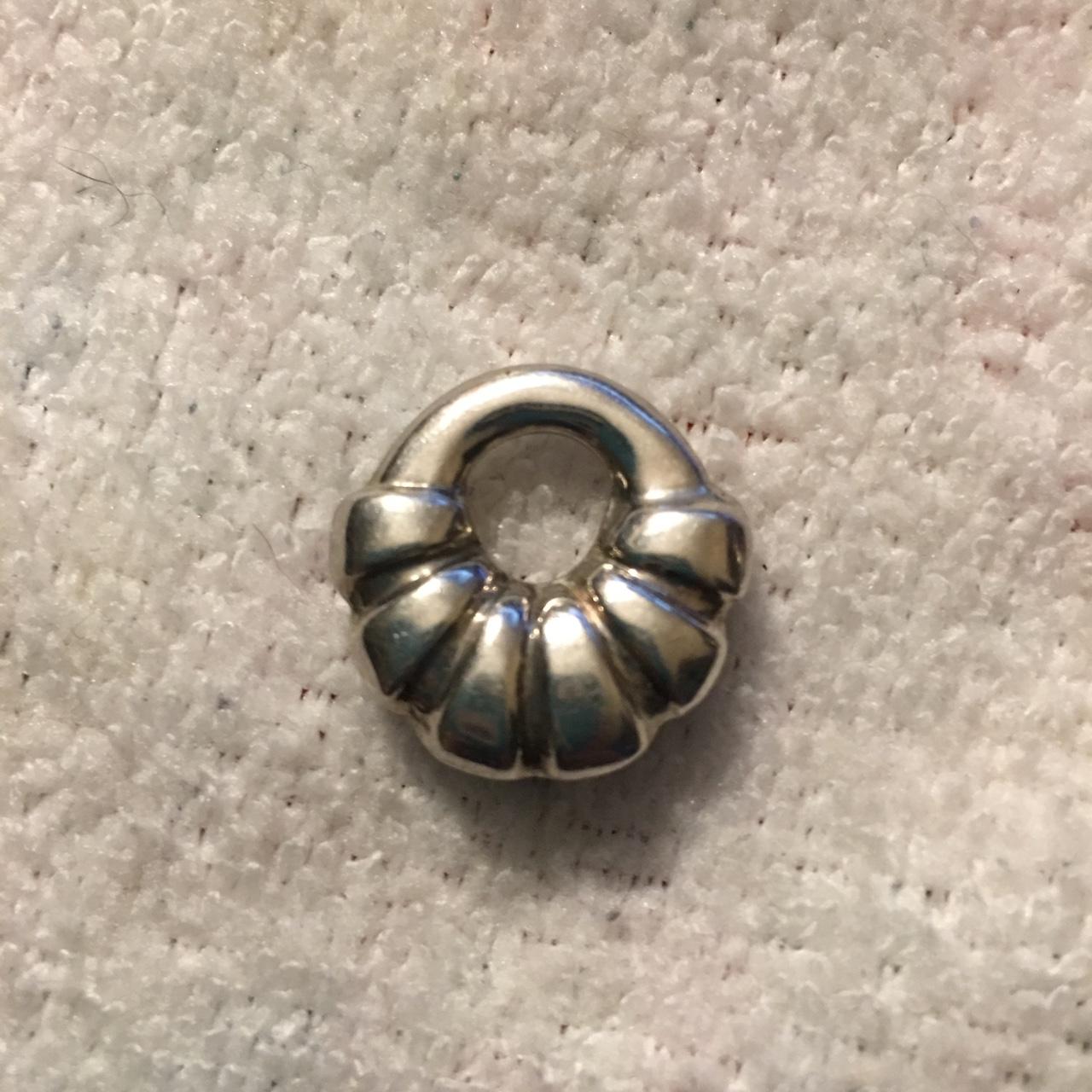 Hollow Circular Silver Pendant