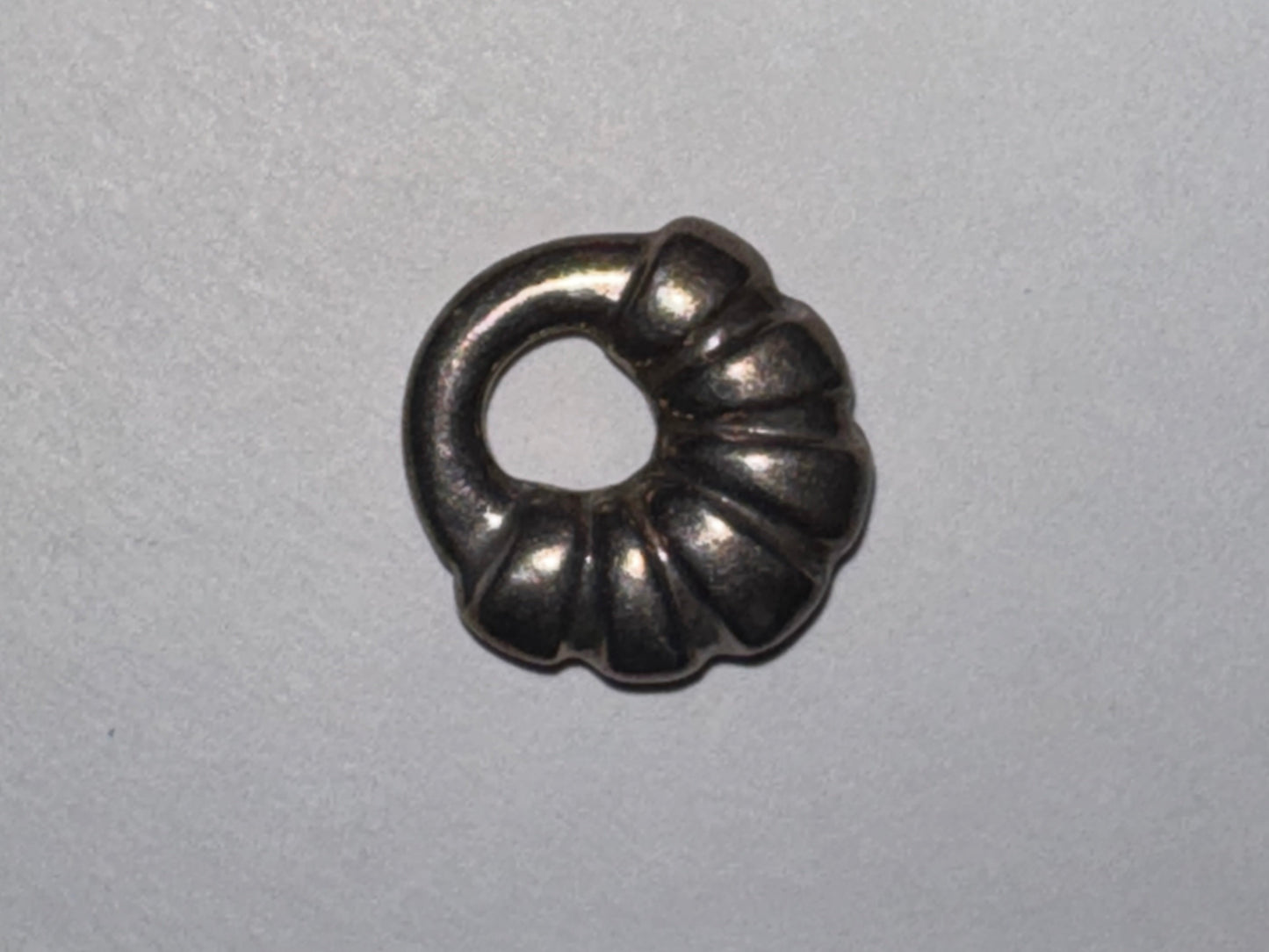 Hollow Circular Silver Pendant