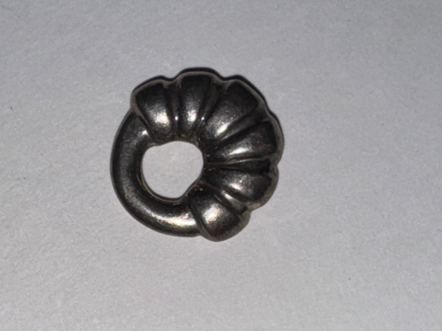 Hollow Circular Silver Pendant