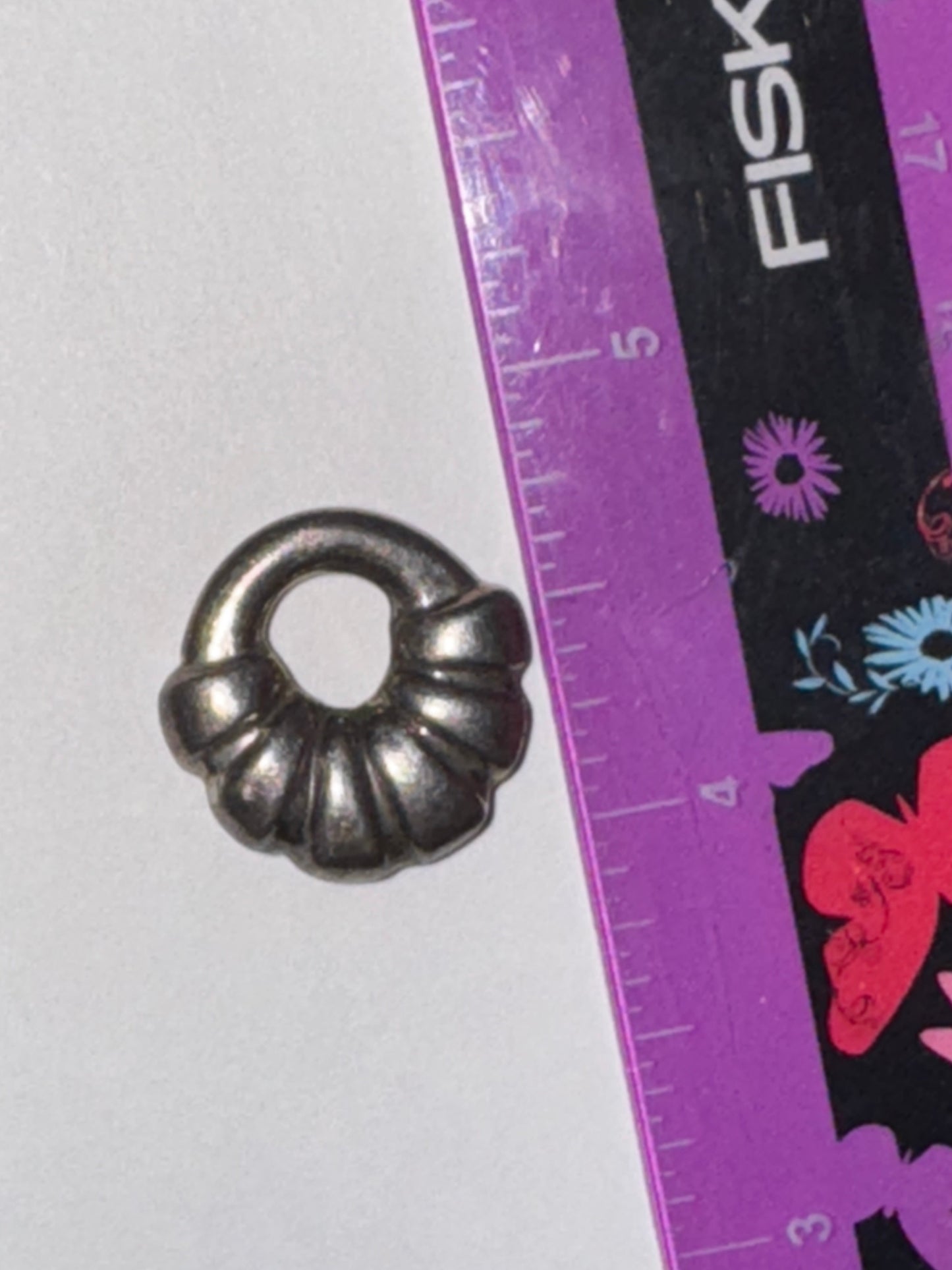 Hollow Circular Silver Pendant