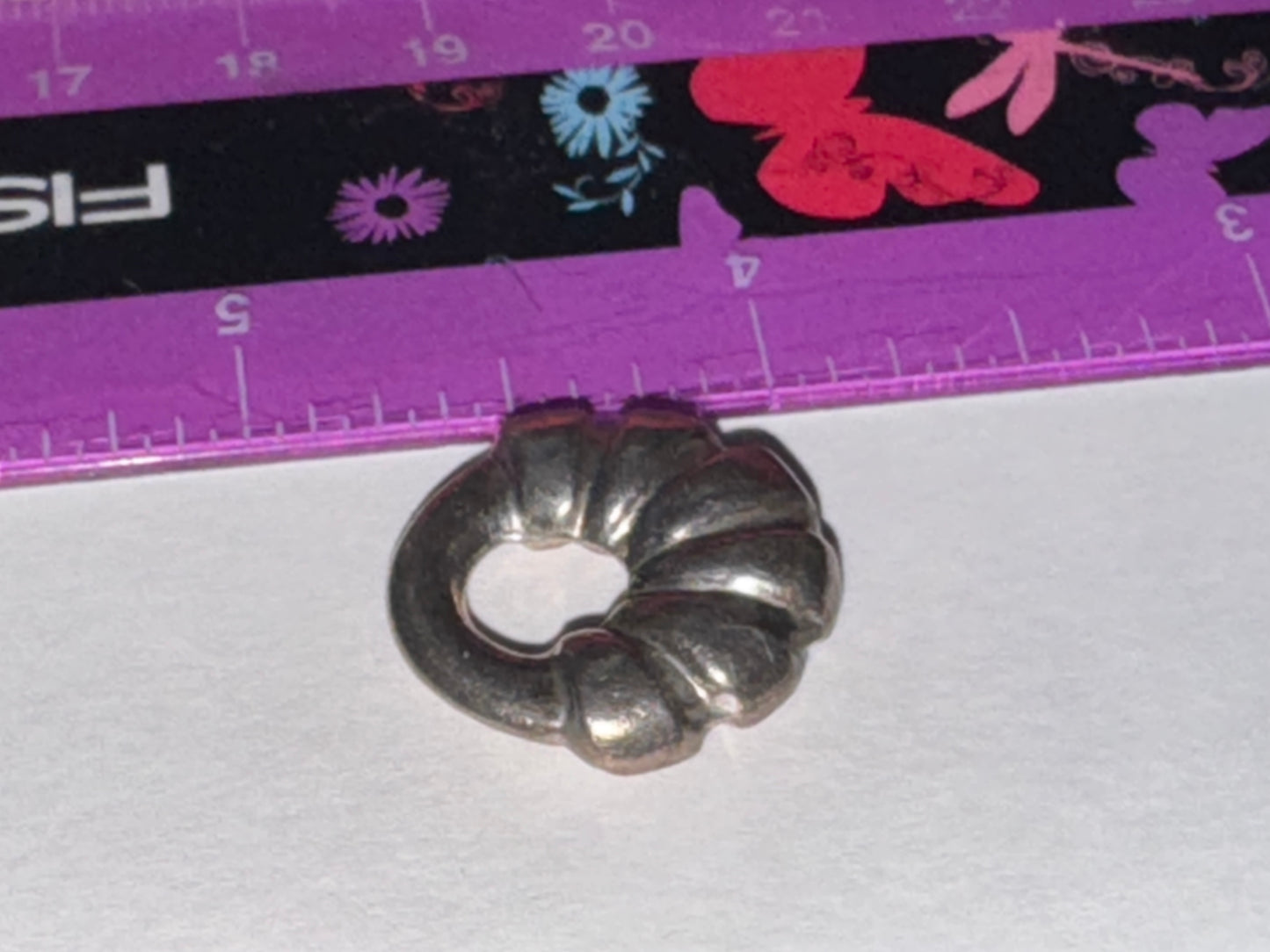 Hollow Circular Silver Pendant