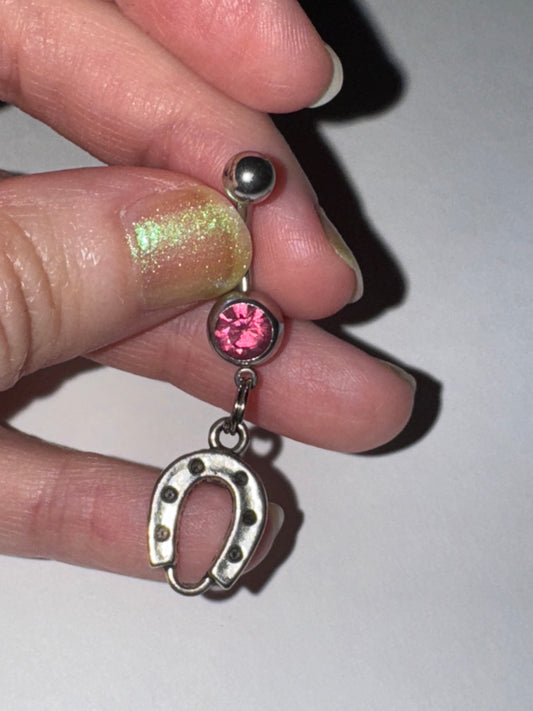 Horseshoe Dangle Belly Ring