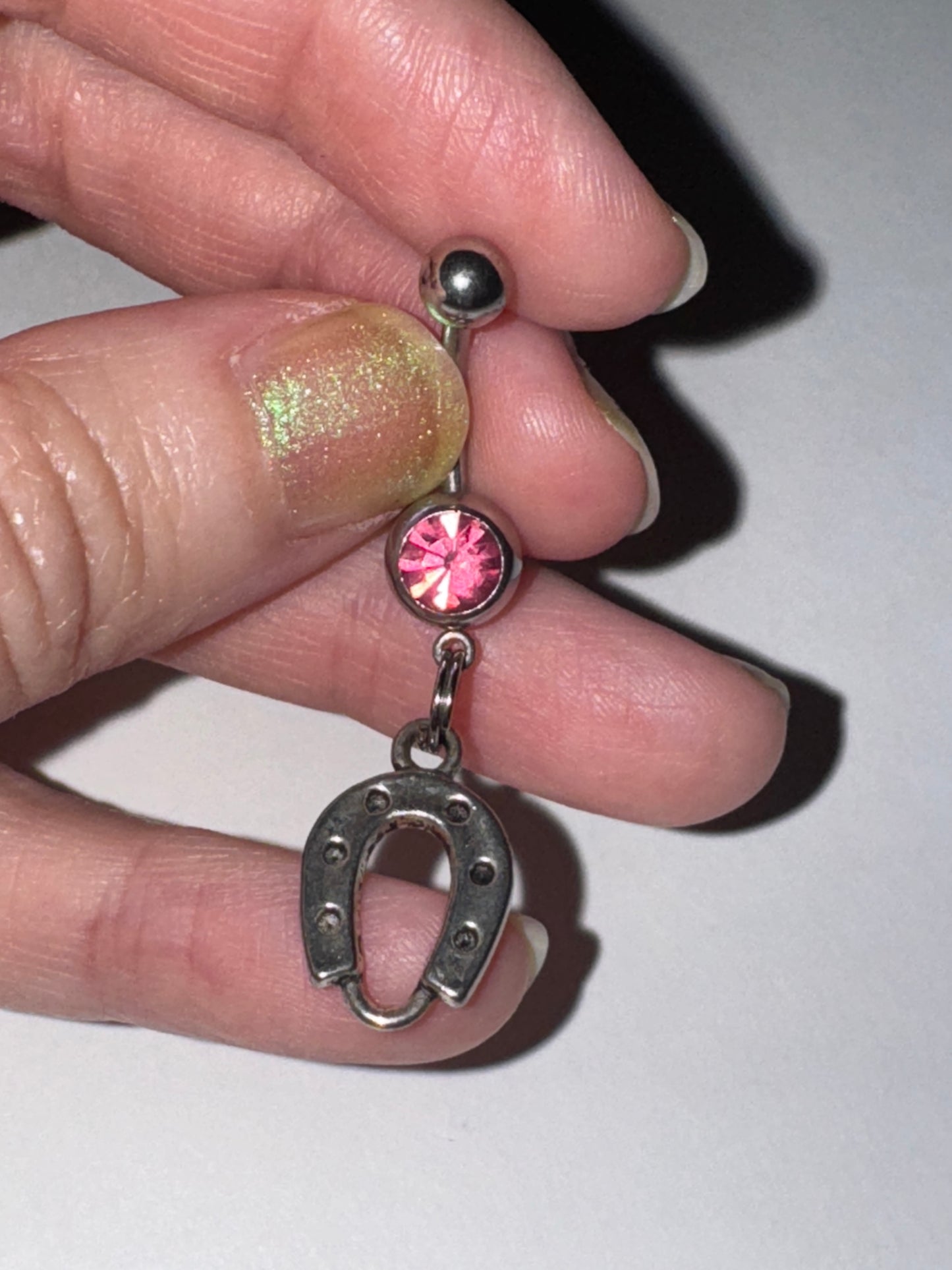 Horseshoe Dangle Belly Ring