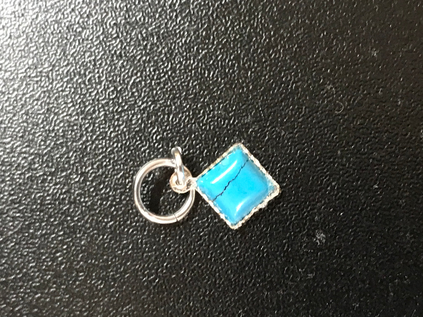 Tiny Howlite Square Pendant