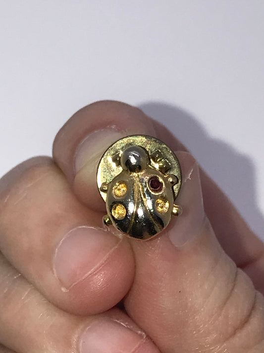 Gold Ladybug Pin