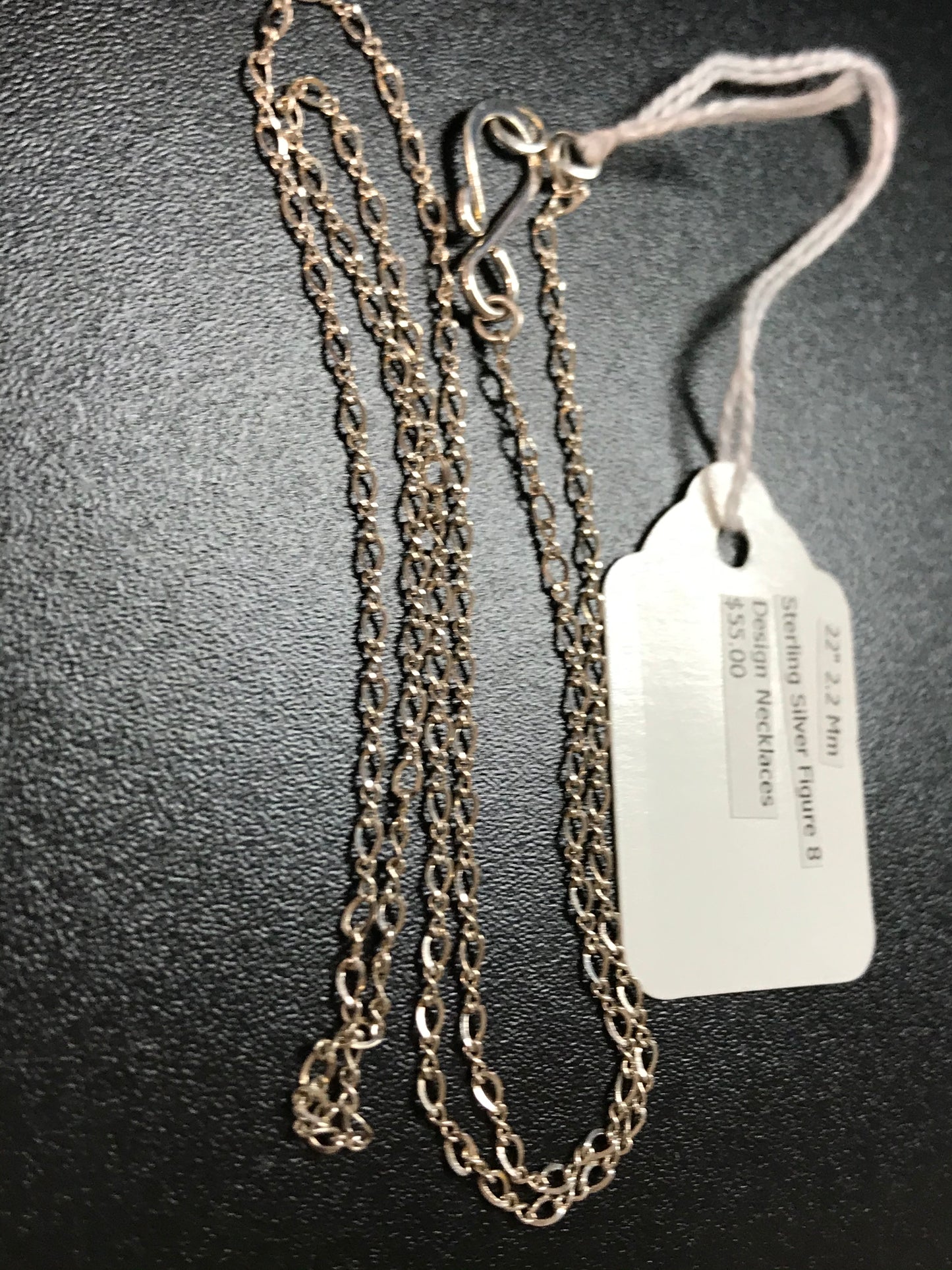 Sterling Silver Figure 8 Design Necklaces