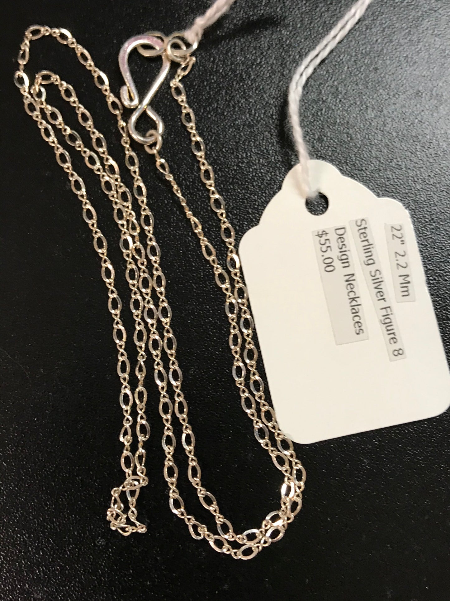 Sterling Silver Figure 8 Design Necklaces