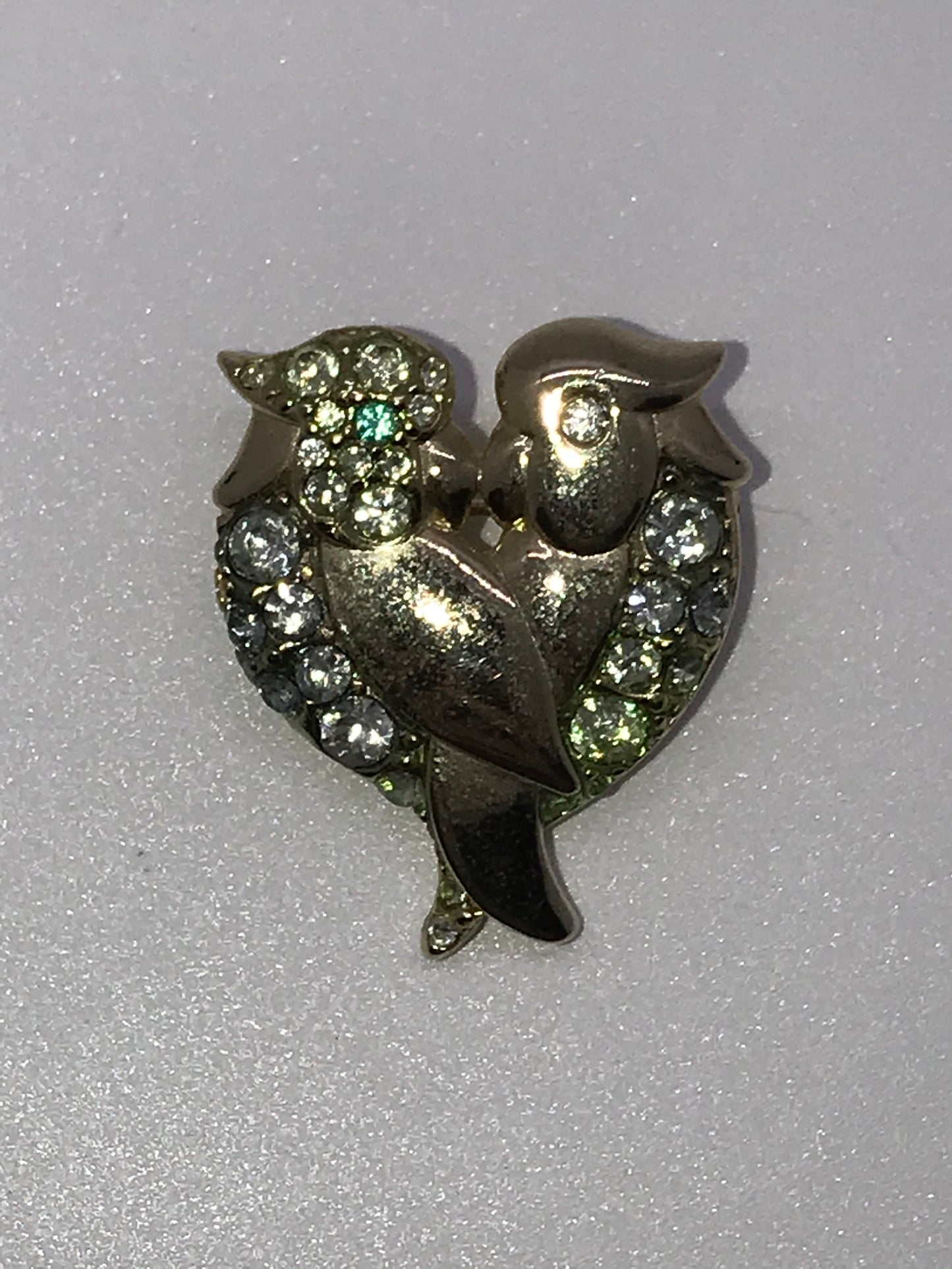 Vintage Gold Tone Liz Claiborne Love Bird Pin