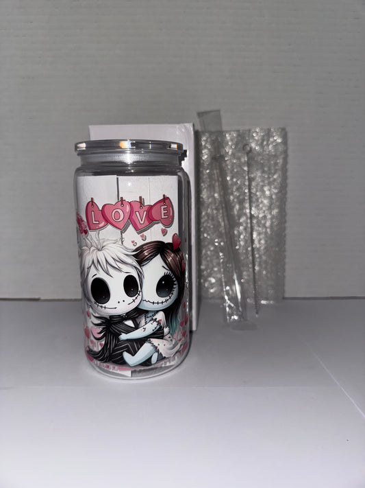 Halloween Love Dolls 16 Oz Plastic Cup, With Love hearts