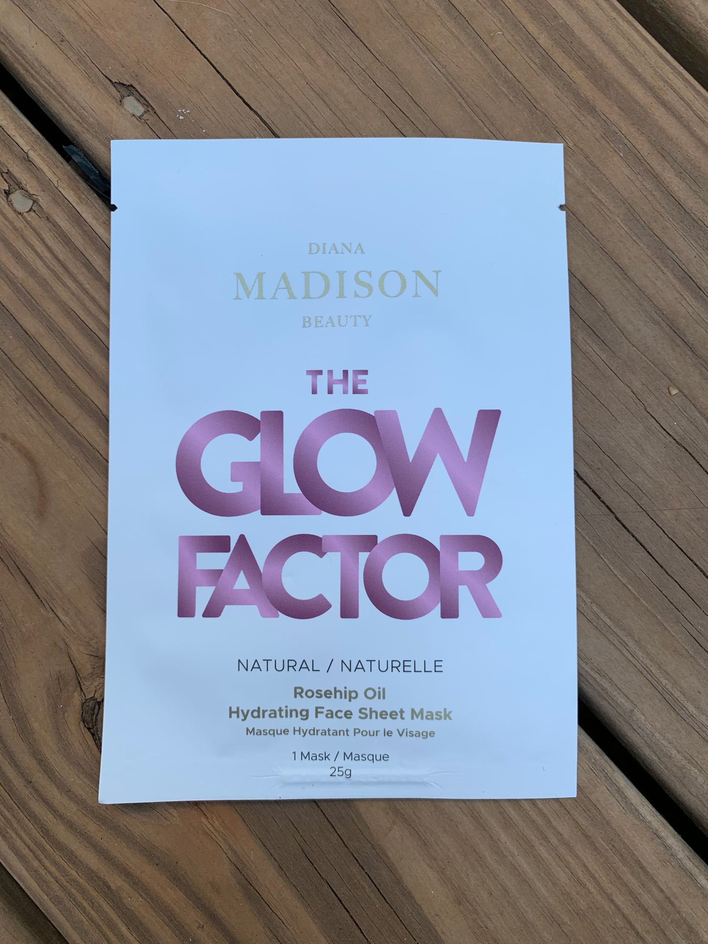 Diana Madison Beauty The Glow Factor Face Sheet Mask
