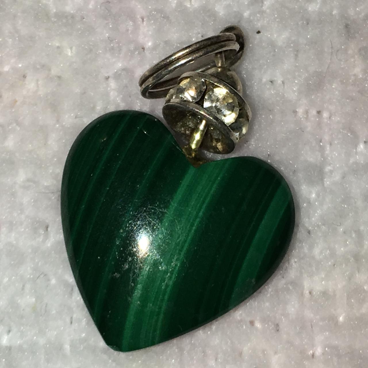 Malachite Heart Pendant