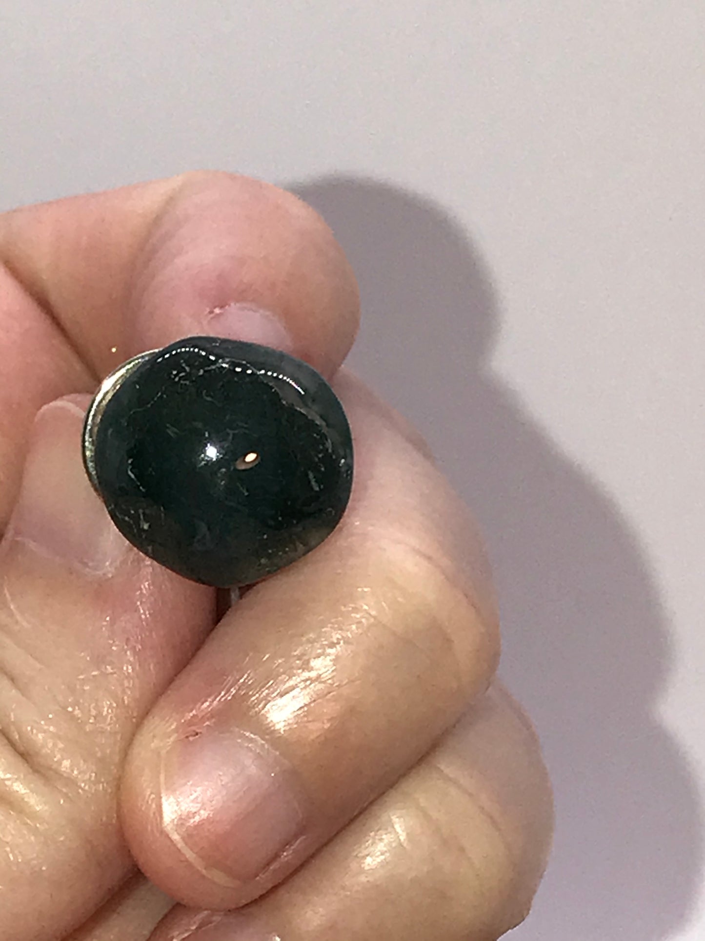 Moss Agate Cabochon Pins