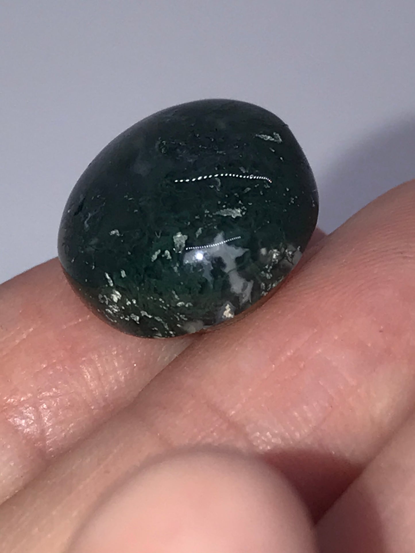 Moss Agate Cabochon Pins