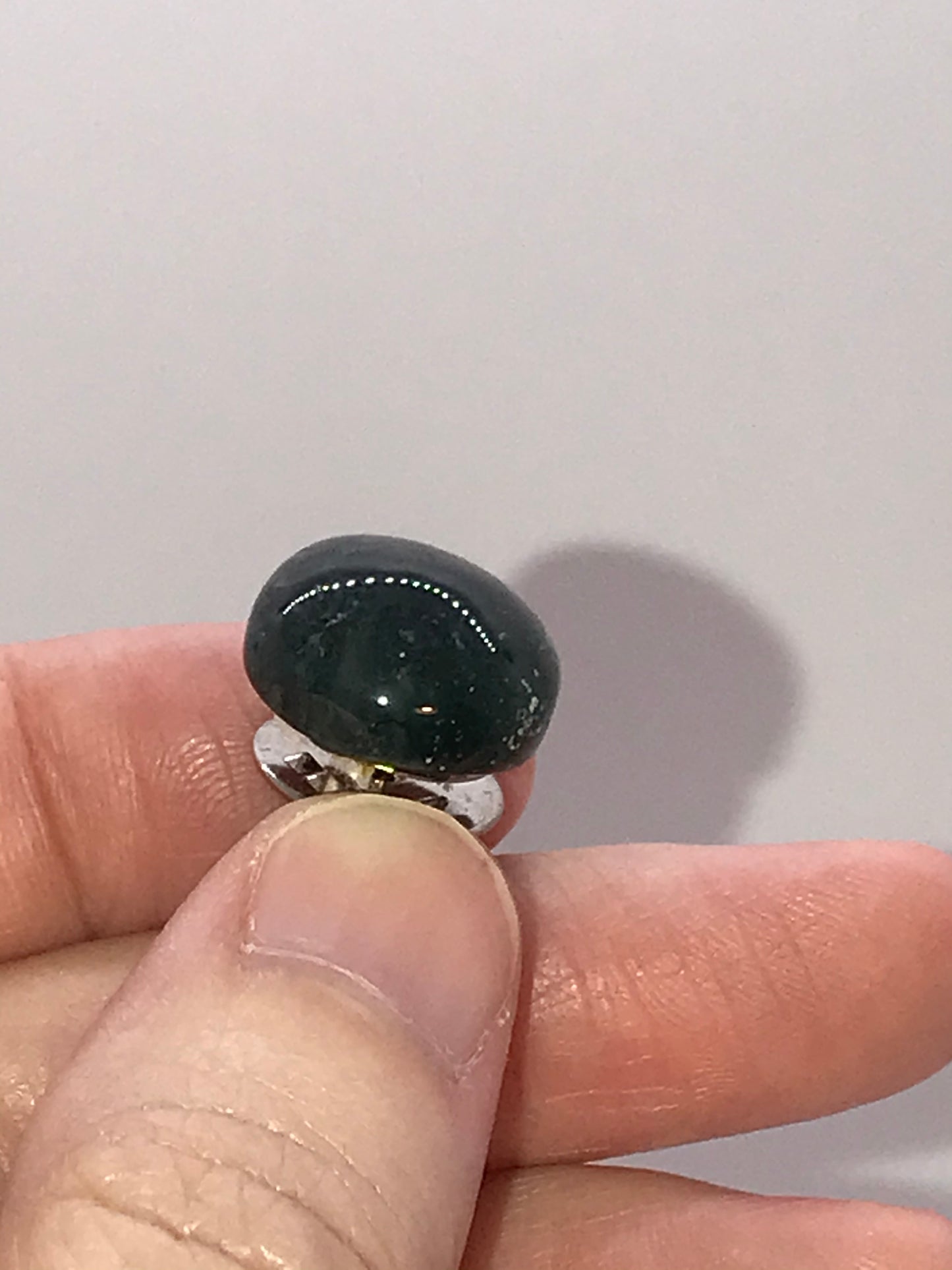 Moss Agate Cabochon Pins