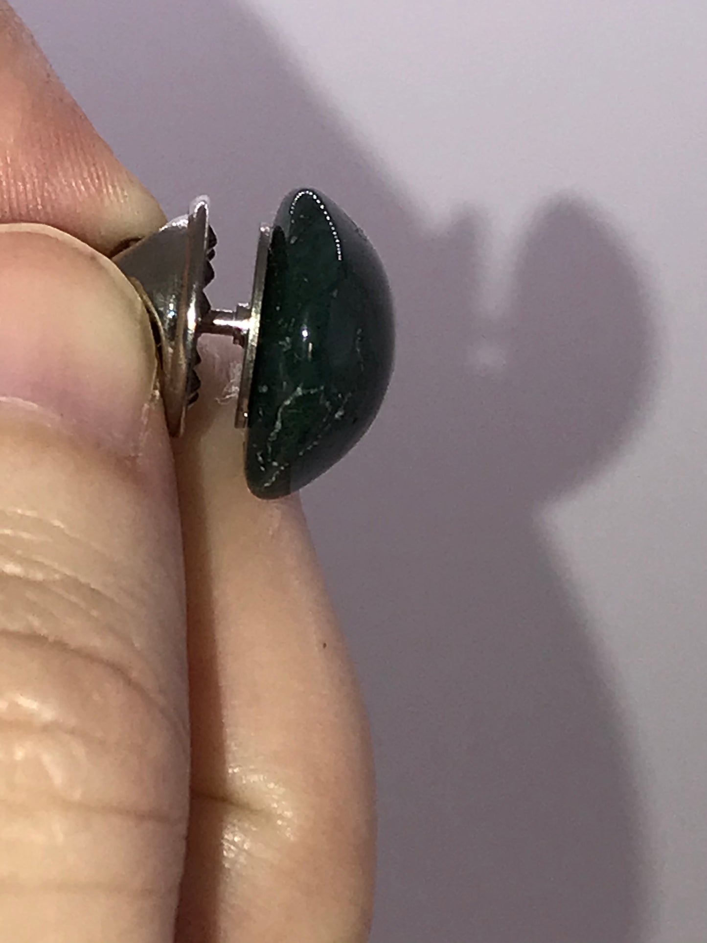 Moss Agate Cabochon Pins