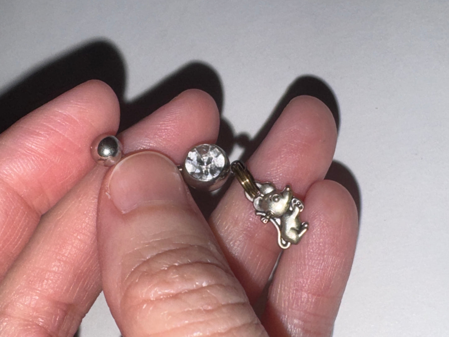 Mouse Dangle Belly Ring