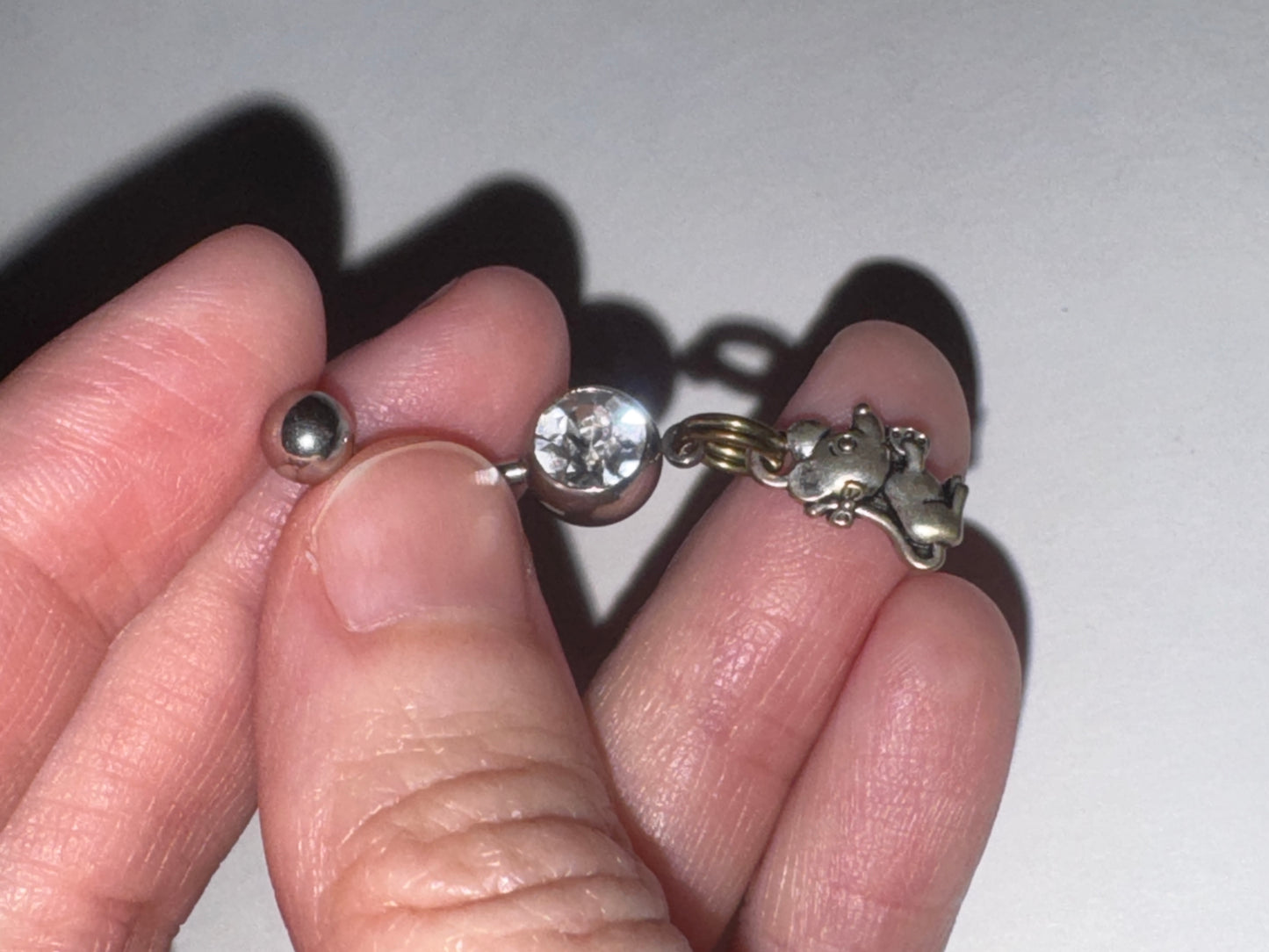 Mouse Dangle Belly Ring