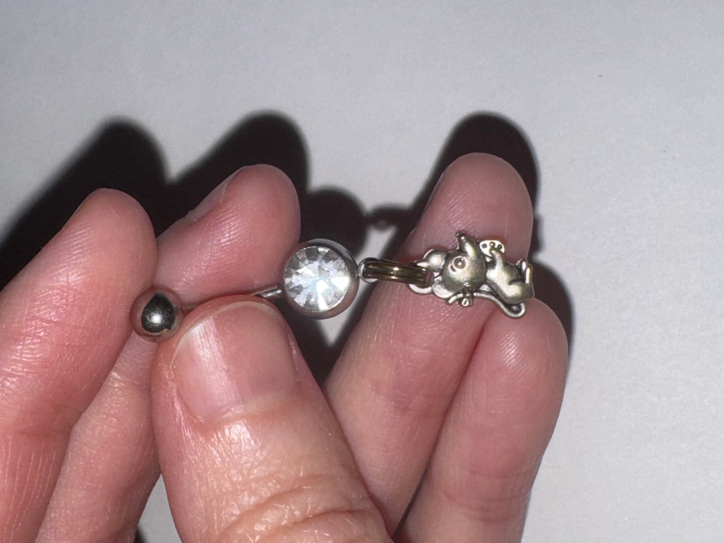 Mouse Dangle Belly Ring