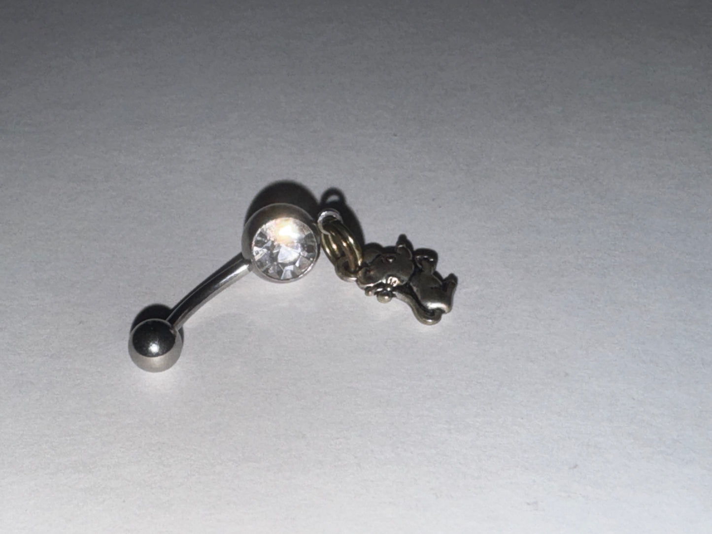 Mouse Dangle Belly Ring